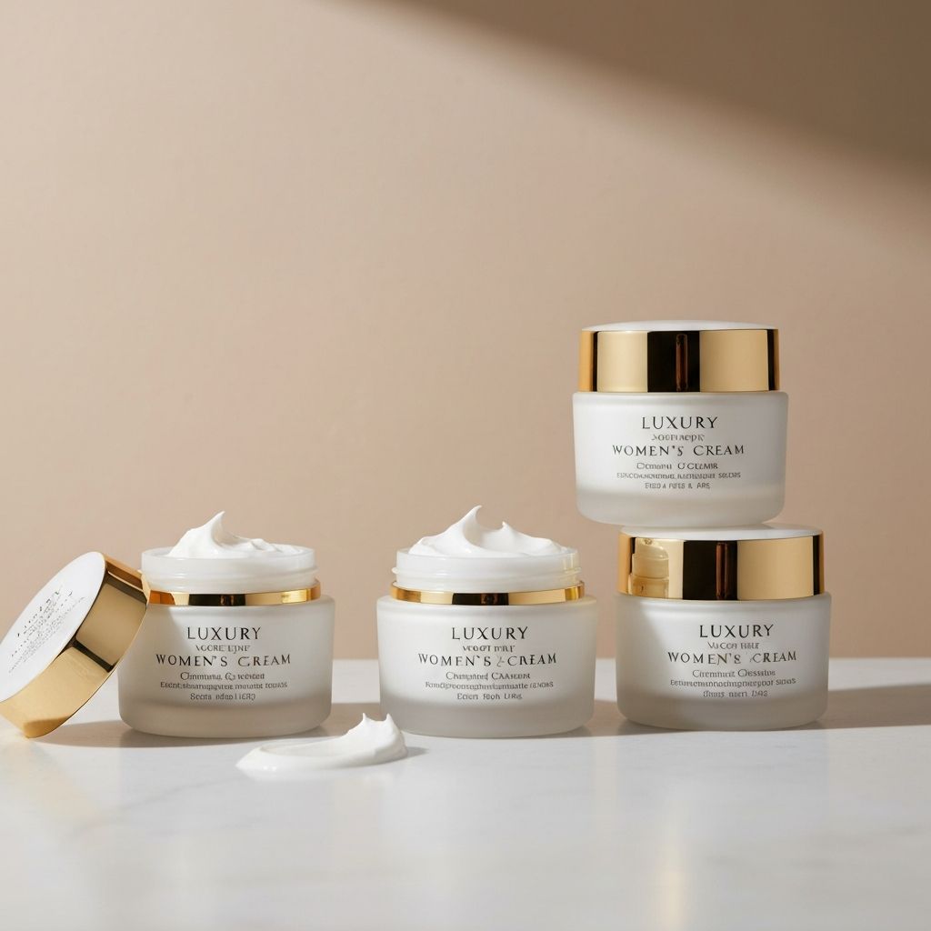 Women's face creams collection